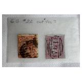 Grouping of Great Britain Stamps from the late 1800