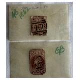 Grouping of Great Britain Stamps from the late 1800