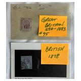 Grouping of Great Britain Stamps from the late 1800
