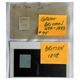 Grouping of Great Britain Stamps from the late 1800