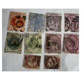 Grouping of Great Britain Stamps from the late 1800