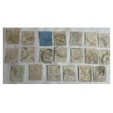 Grouping of Great Britain Stamps from the late 1800