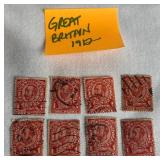 Postage Stamps from Great Britain from early 1900