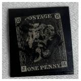 Postage Stamps from Great Britain - Penny Black, Red, Green and Lilac dating back to 1840