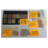 Selection of Postage Stamps from Australia - Victoria, Tasmania, Western Australia dating back to 1855