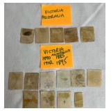 Selection of Postage Stamps from Australia - Victoria, Tasmania, Western Australia dating back to 1855