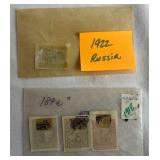 Selection of Postage Stamps from Russia and Ukraine dating back to early 1900