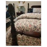 Vintage Twin Four-Poster Bed