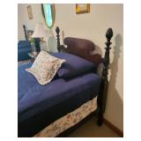 Vintage Twin Four-Poster Bed