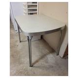 Vintage Mid-Century Formica Dining Table with Chrome Legs