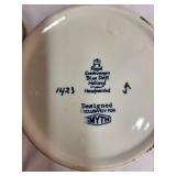 Royal Goedewaagen Blue Delft Holland Jar with Brass Lid