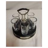 Vintage Bar Spin and Shoot Drinking Game Set with 6 Glasses