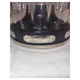 Vintage Bar Spin and Shoot Drinking Game Set with 6 Glasses