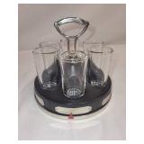 Vintage Bar Spin and Shoot Drinking Game Set with 6 Glasses