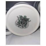 Set of 11 Botanic Garden Mugs and 10 Green Rim Plates by Portmeirion