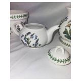 Set of Portmeirion Botanic Garden Tableware with Teapot and Dishes