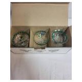 Portmeirion Set of 3 Mini Compotes with Floral Design
