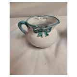 Italian Ceramic Sugar and Creamer Set from II Laboratorio II, Made in Italy