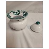 Italian Ceramic Sugar and Creamer Set from II Laboratorio II, Made in Italy