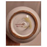 Italian Ceramic Sugar and Creamer Set from II Laboratorio II, Made in Italy