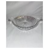 Set of 4 Clear Glass Serving Dishes with Handles