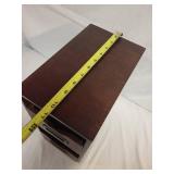 Wooden Desktop Storage Drawer with Brass Handles