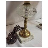 Pair of Decorative Table Lamps with Marble Base