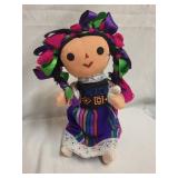 Set of 3 Handcrafted Dolls: Swiss Musical, Russian, and Mexican Designs