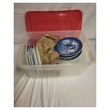 Collection of 27 Royal Copenhagen Blue Christmas Plates