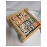 TANGOES Puzzle Game and Wooden Alphabet Blocks Set