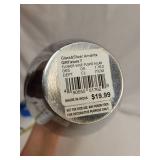 Polished Aluminum Flower Vase with Glass & Silver Accents