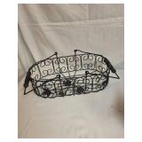 Assortment of Decorative Wicker Baskets and Metal Tray