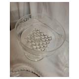 Vintage Glassware Collection: Pitcher, Divided Platter, Compote Dish