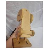 Set of 2 Handmade Wooden Toy Vehicles - Truck and Bulldozer