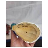 Russian Folk Art Collection: Wooden Horse, Santa Figurine, and Tapestry