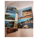 Collection of Vintage Travel Books Featuring Britain and Teotihuacan