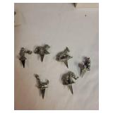 Empire Silver Pewter Animal Toppers Set
