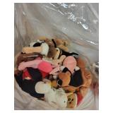 Collection of TY Beanie Babies in Zippered Bag