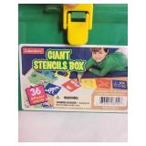 Lakeshore Giant Stencils Box and Russian Tea Cup with Saucer