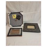 Collection of 3 Decorative Photo Frames and Memo Board