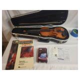 Violin with Bow, Case, and Accessories Set