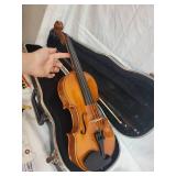 Violin with Bow, Case, and Accessories Set