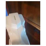 Large Decorative Resin Chess Knight Piece - White