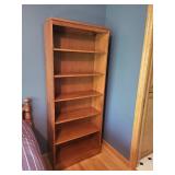 Wooden Bookshelf with Five Adjustable Shelves