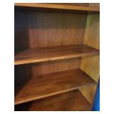 Wooden Bookshelf with Five Adjustable Shelves