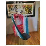 Colorful Hanging Rope Hammock Chair with Cushion