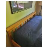 Solid Wood Queen Size Platform Bed Frame with Storage Drawers