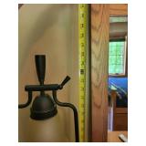 Contemporary Table Lamp with Frosted Glass Shade