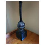 Elegant Table Lamp with White Fabric Shade