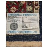 Large Genuine Turkish Area Rug with Intricate Floral Design with Certificate of Origin